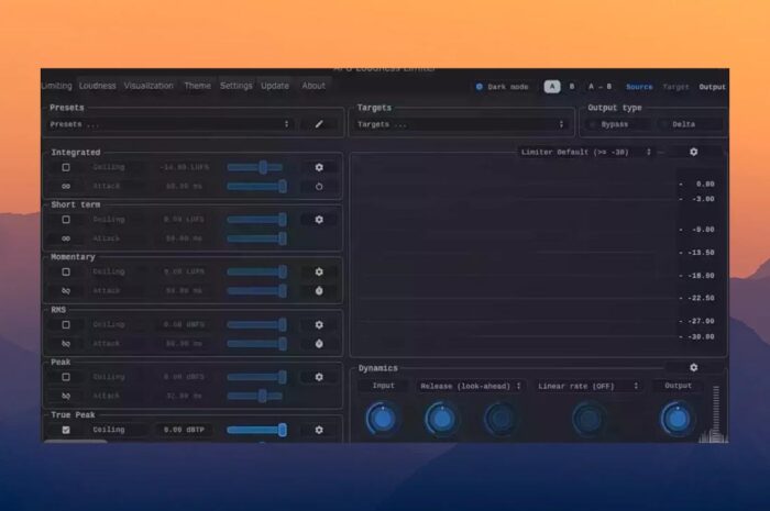 APU Loudness Limiter 3.7.2 STANDALONE, VST3, AAX x64